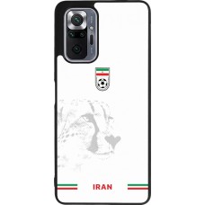 Coque Xiaomi Redmi Note 10 Pro Max - Silicone rigide noir Maillot de football Iran 2026 personnalisable