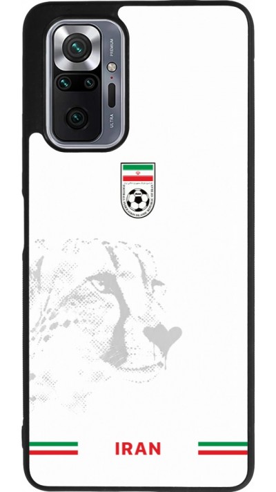 Coque Xiaomi Redmi Note 10 Pro Max - Silicone rigide noir Maillot de football Iran 2026 personnalisable