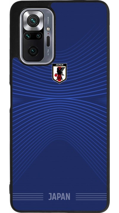 Coque Xiaomi Redmi Note 10 Pro Max - Silicone rigide noir Maillot de football Japon 2026 personnalisable