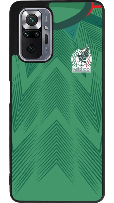 Xiaomi Redmi Note 10 Pro Max Case Hülle - Silikon schwarz Mexiko 2022 personalisierbares Fussballtrikot
