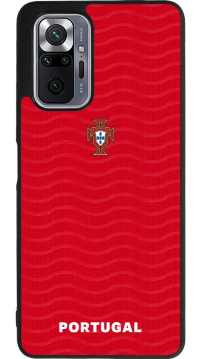 Coque Xiaomi Redmi Note 10 Pro Max - Silicone rigide noir Maillot de football Portugal 2026 personnalisable