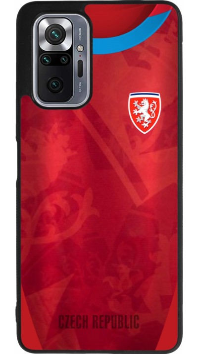 Xiaomi Redmi Note 10 Pro Max Case Hülle - Silikon schwarz Tschechische Republik personalisierbares Fussballtrikot
