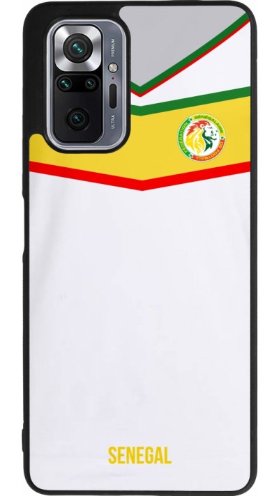 Xiaomi Redmi Note 10 Pro Max Case Hülle - Silikon schwarz Senegal 2022 personalisierbares Fußballtrikot