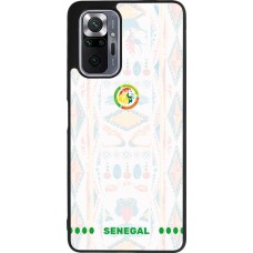 Coque Xiaomi Redmi Note 10 Pro Max - Silicone rigide noir Maillot de football Sénégal 2026 personnalisable