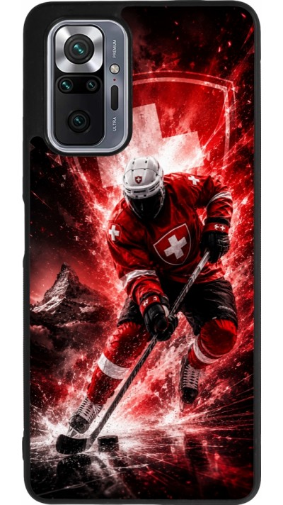 Coque Xiaomi Redmi Note 10 Pro Max - Silicone rigide noir Hockey World Championship Player