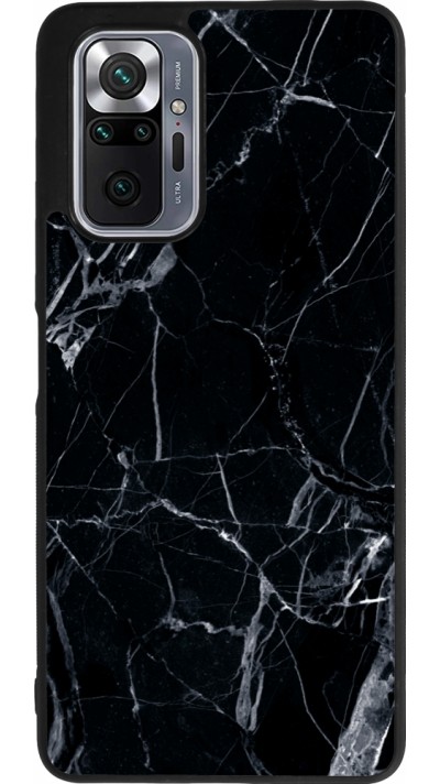 Xiaomi Redmi Note 10 Pro Max Case Hülle - Silikon schwarz Marble Black 01