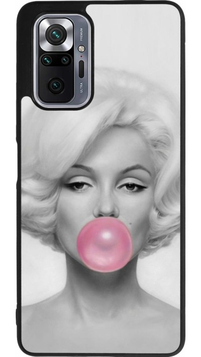Xiaomi Redmi Note 10 Pro Max Case Hülle - Silikon schwarz Marilyn Bubble