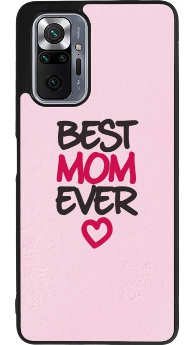 Xiaomi Redmi Note 10 Pro Max Case Hülle - Silikon schwarz Mom 2023 best Mom ever pink