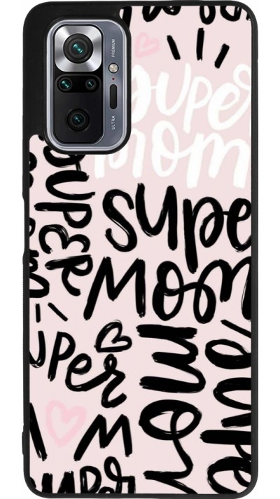Xiaomi Redmi Note 10 Pro Max Case Hülle - Silikon schwarz Mom 2024 Super mom