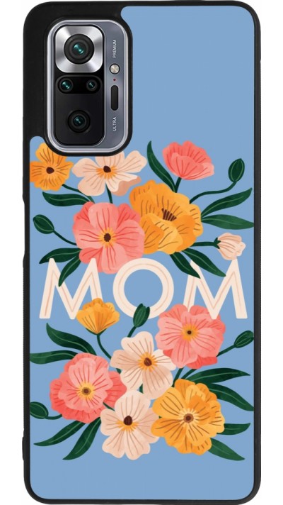 Coque Xiaomi Redmi Note 10 Pro Max - Silicone rigide noir Mom 2026 Flowers