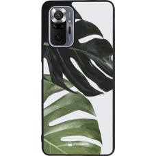 Xiaomi Redmi Note 10 Pro Max Case Hülle - Silikon schwarz Monstera Plant