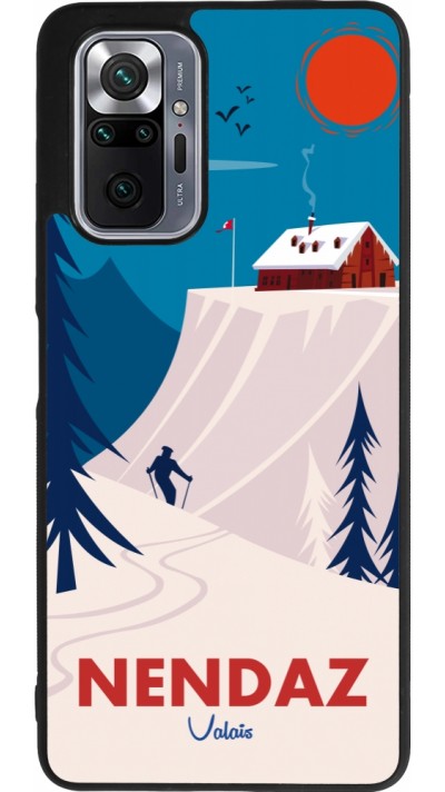 Xiaomi Redmi Note 10 Pro Max Case Hülle - Silikon schwarz Nendaz Cabane Ski