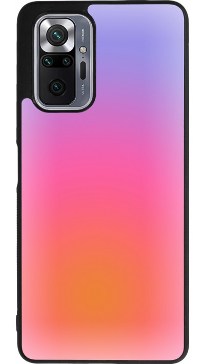 Xiaomi Redmi Note 10 Pro Max Case Hülle - Silikon schwarz Orange Pink Blue Gradient