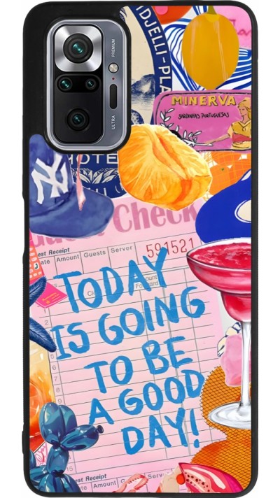 Xiaomi Redmi Note 10 Pro Max Case Hülle - Silikon schwarz Preppy Today is Going to be a good day