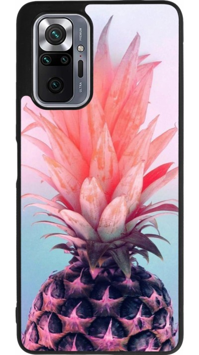 Xiaomi Redmi Note 10 Pro Max Case Hülle - Silikon schwarz Purple Pink Pineapple