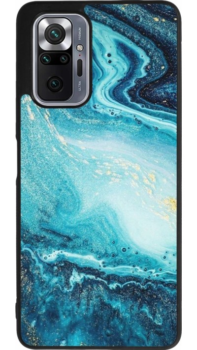 Xiaomi Redmi Note 10 Pro Max Case Hülle - Silikon schwarz Sea Foam Blue