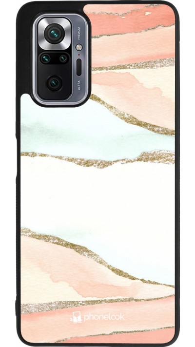 Xiaomi Redmi Note 10 Pro Max Case Hülle - Silikon schwarz Shimmering Orange