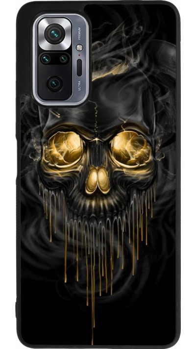 Xiaomi Redmi Note 10 Pro Max Case Hülle - Silikon schwarz Skull 02