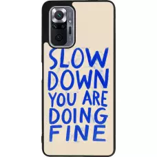 Xiaomi Redmi Note 10 Pro Max Case Hülle - Silikon schwarz Slow down 2026