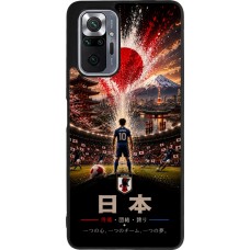 Coque Xiaomi Redmi Note 10 Pro Max - Silicone rigide noir Football Japon splash 2026