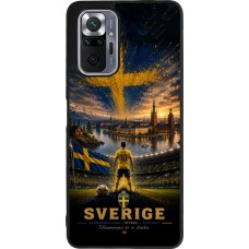 Coque Xiaomi Redmi Note 10 Pro Max - Silicone rigide noir Football Suède splash 2026