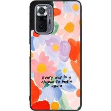 Coque Xiaomi Redmi Note 10 Pro Max - Silicone rigide noir Every day is a chance Spring 2026