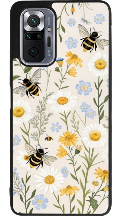 Xiaomi Redmi Note 10 Pro Max Case Hülle - Silikon schwarz Pattern bees Spring 2026
