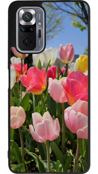 Xiaomi Redmi Note 10 Pro Max Case Hülle - Silikon schwarz Tulips Spring 2026