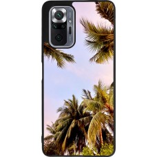 Coque Xiaomi Redmi Note 10 Pro Max - Silicone rigide noir Summer 2023 palm tree vibe