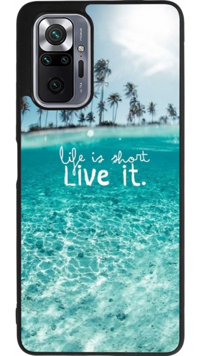 Xiaomi Redmi Note 10 Pro Max Case Hülle - Silikon schwarz Summer 18 24