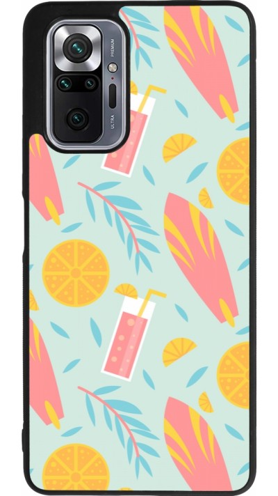 Xiaomi Redmi Note 10 Pro Max Case Hülle - Silikon schwarz Summer 2025 Pattern citron