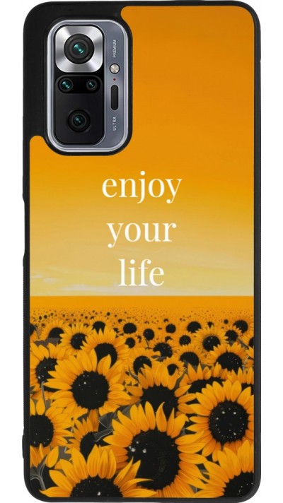 Xiaomi Redmi Note 10 Pro Max Case Hülle - Silikon schwarz Summer 2026 Enjoy your life