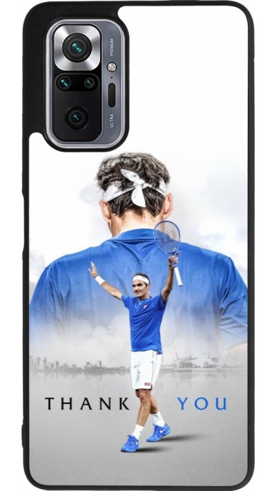 Xiaomi Redmi Note 10 Pro Max Case Hülle - Silikon schwarz Thank you Roger