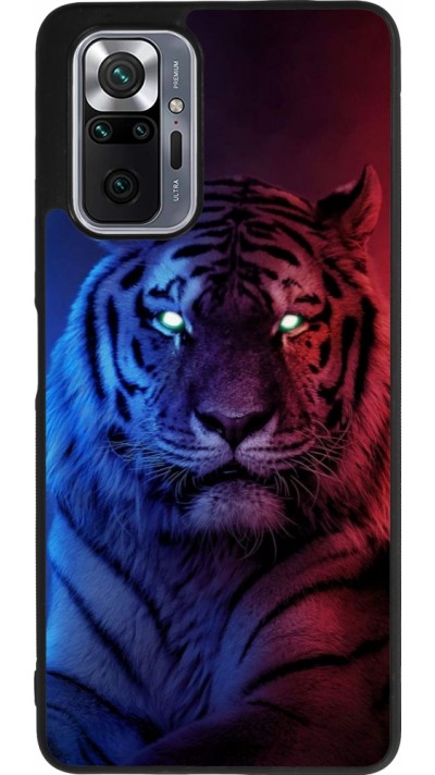 Xiaomi Redmi Note 10 Pro Max Case Hülle - Silikon schwarz Tiger Blue Red