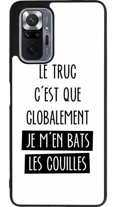 Xiaomi Redmi Note 10 Pro Max Case Hülle - Silikon schwarz Le truc globalement bats les couilles