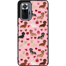 Coque Xiaomi Redmi Note 10 Pro Max - Silicone rigide noir Valentine 2024 puppy love