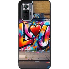 Coque Xiaomi Redmi Note 10 Pro Max - Silicone rigide noir Valentine 2025 Love U Tag