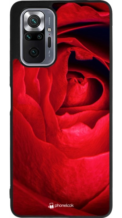 Xiaomi Redmi Note 10 Pro Max Case Hülle - Silikon schwarz Valentine 2022 Rose