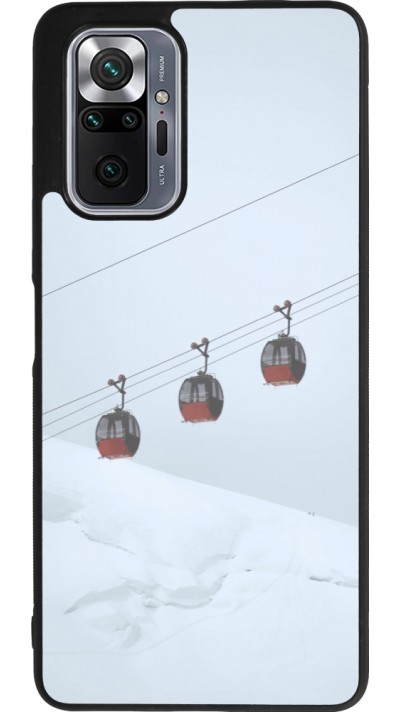 Xiaomi Redmi Note 10 Pro Max Case Hülle - Silikon schwarz Winter 22 ski lift