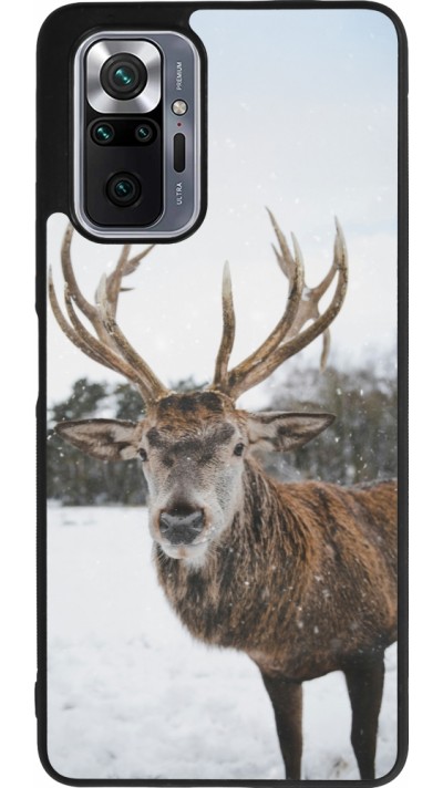 Xiaomi Redmi Note 10 Pro Max Case Hülle - Silikon schwarz Winter 25 Winter reindeer
