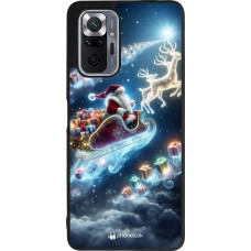 Xiaomi Redmi Note 10 Pro Max Case Hülle - Silikon schwarz Weihnachten 2023 Verzauberter Weihnachtsmann