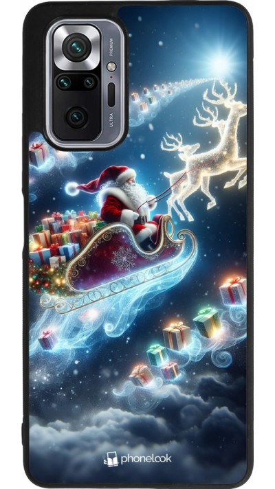 Xiaomi Redmi Note 10 Pro Max Case Hülle - Silikon schwarz Weihnachten 2023 Verzauberter Weihnachtsmann