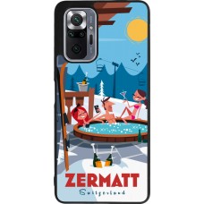 Xiaomi Redmi Note 10 Pro Max Case Hülle - Silikon schwarz Zermatt Mountain Jacuzzi
