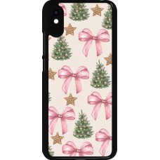 Xiaomi Redmi 9A Case Hülle - Christmas 25 Vintage Ribbons