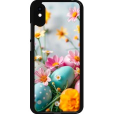 Coque Xiaomi Redmi 9A - Easter 2026 Eggs with flowers