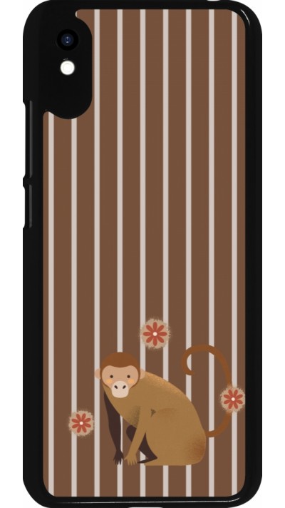 Xiaomi Redmi 9A Case Hülle - Monkey with stripes