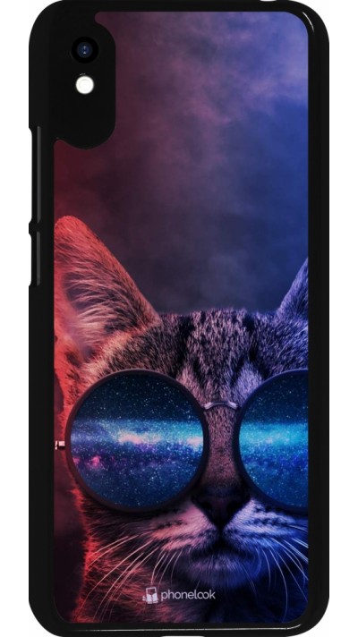 Coque Xiaomi Redmi 9A - Red Blue Cat Glasses