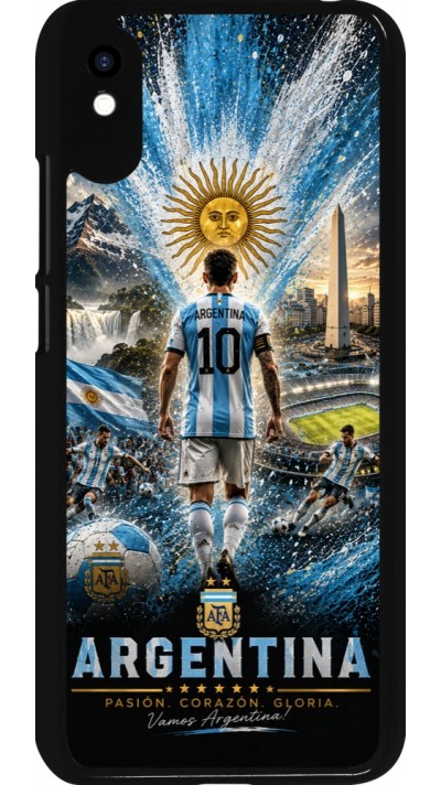 Coque Xiaomi Redmi 9A - Football Argentine splash 2026