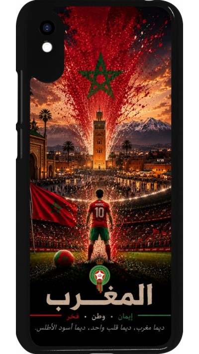 Coque Xiaomi Redmi 9A - Football Maroc splash 2026