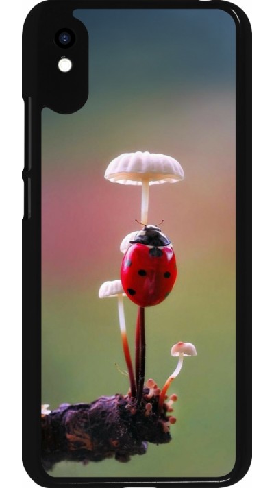 Coque Xiaomi Redmi 9A - Ladybird on a mushroom 2026